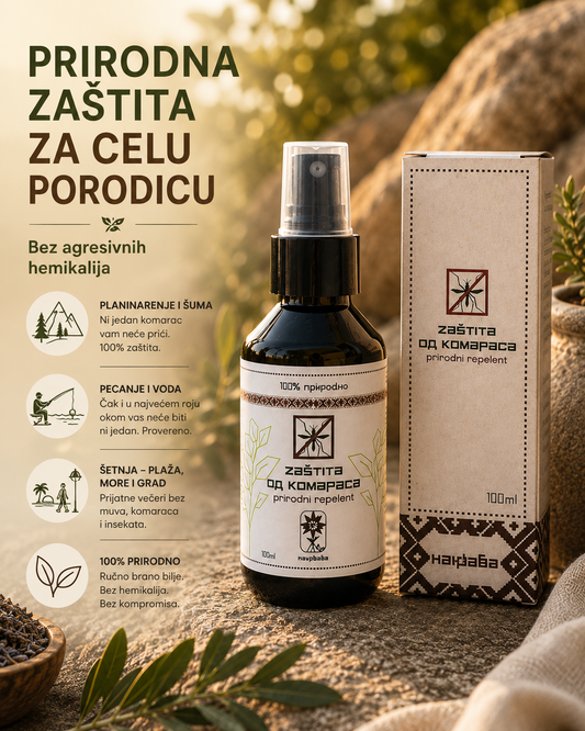 Sprej protiv komaraca - prirodni repelent